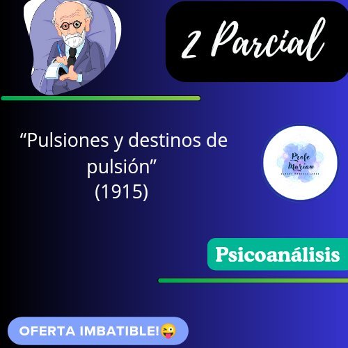 “pulsiones Y Destinos De Pulsión” 1915 2 Parcial Profe Marian 5089